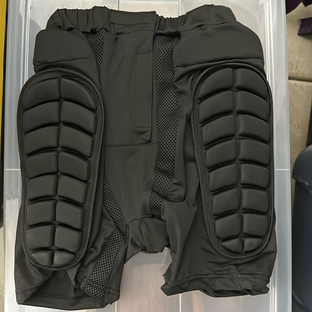 Padded shorts and wrist guards